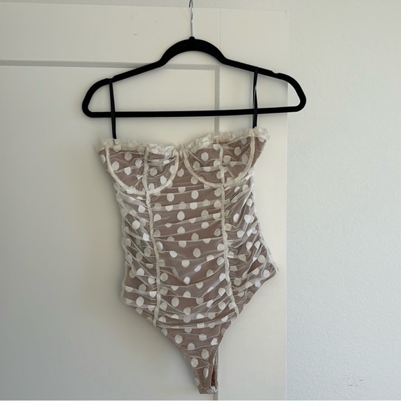 Majorelle strapless polka dot bodysuit - Picture 1 of 2